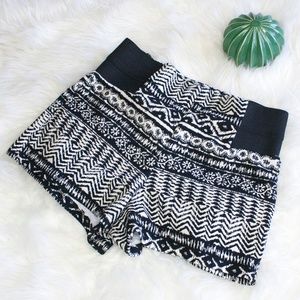 Poetry Tribal Stretch High Waisted Shorts